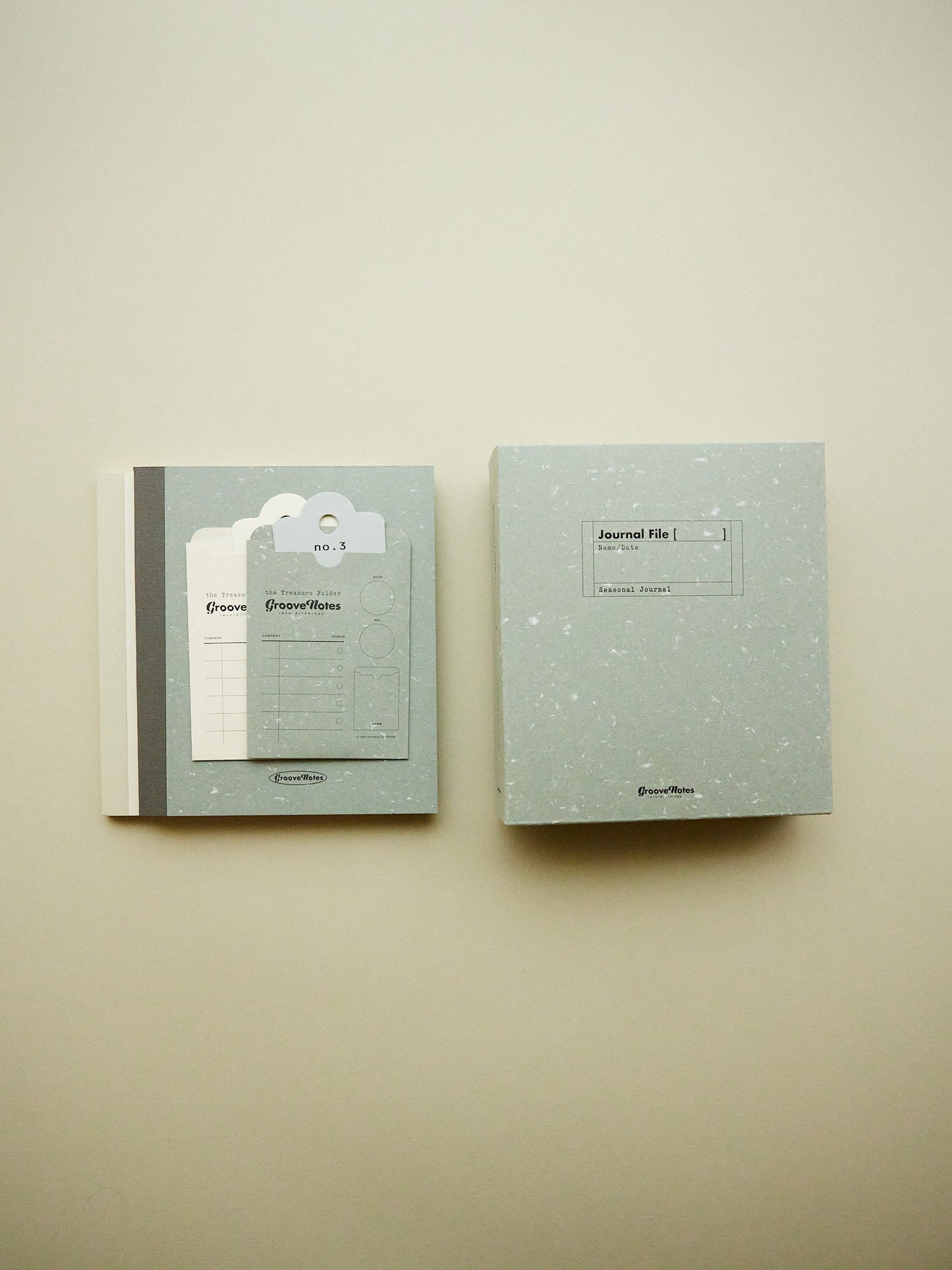 Seasonal Journal in Beige and Gray