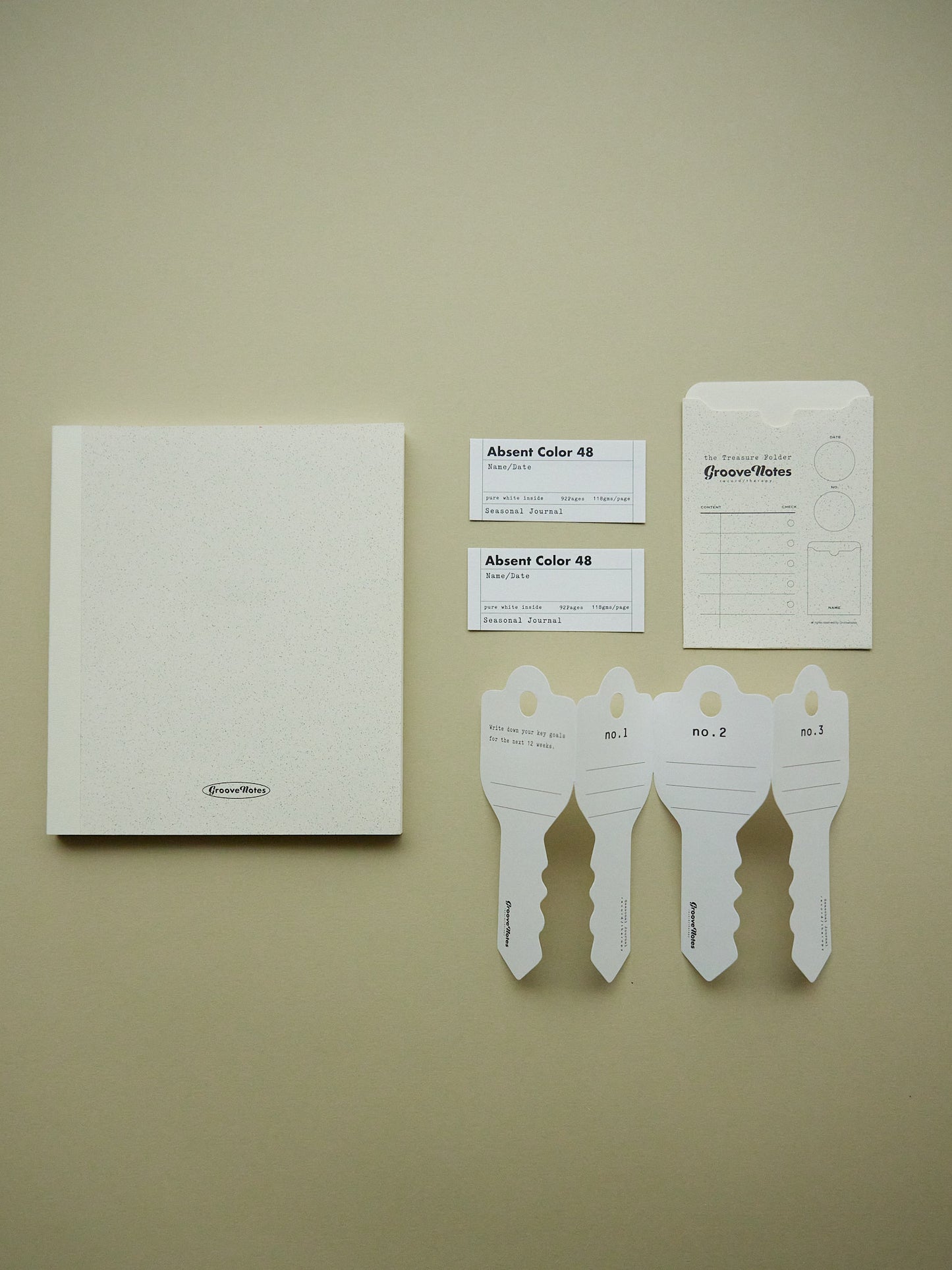 Seasonal Journal in Light Blue and White Pack