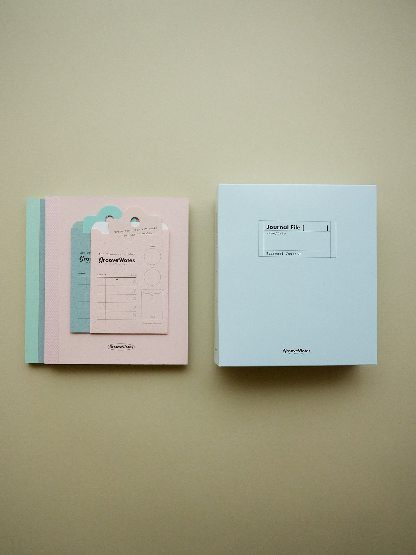 Seasonal Journal in Cypress and Pink