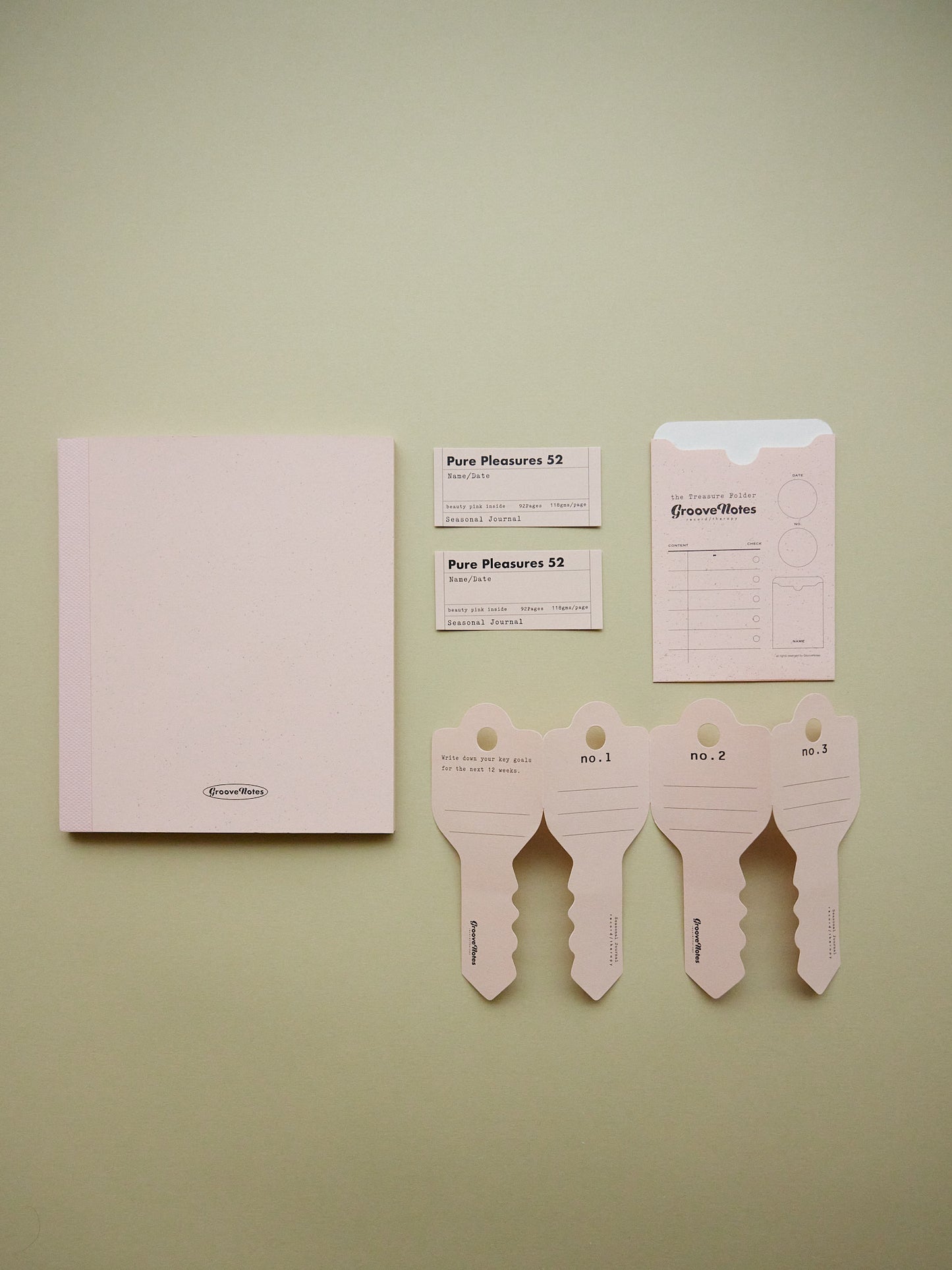 Seasonal Journal in Cypress and Pink