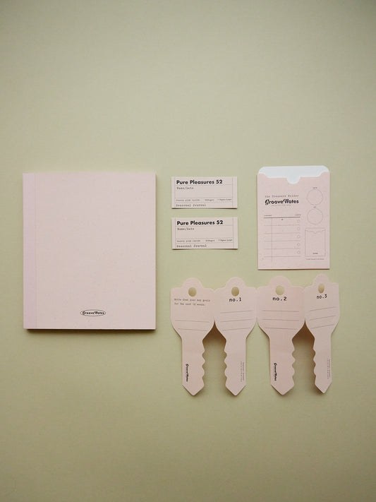 Seasonal Journal in Cypress and Pink