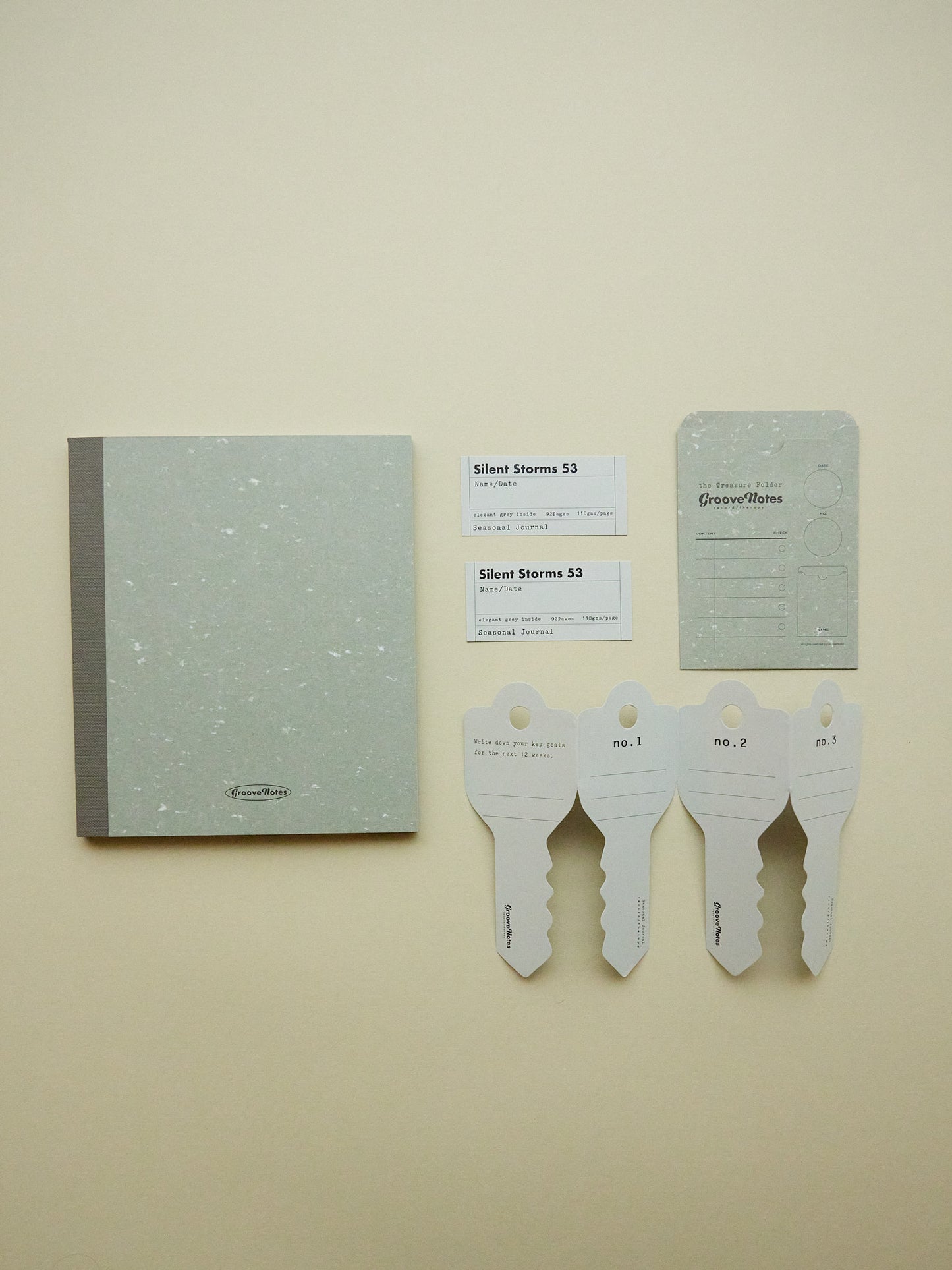 Seasonal Journal in Beige and Gray