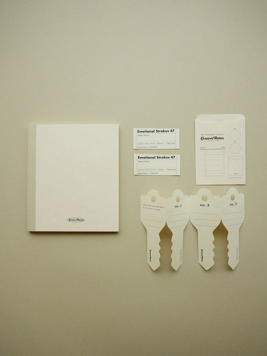 Seasonal Journal in Beige and Gray