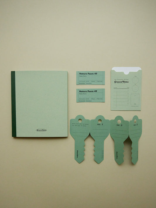 Seasonal Journal in Green and Purple